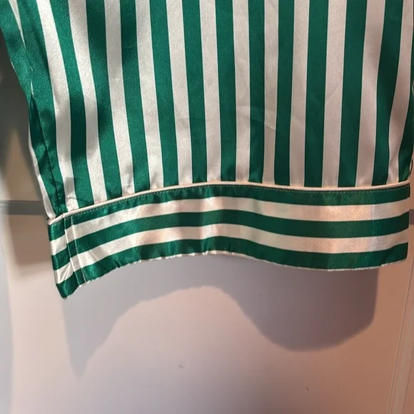 Show Me Your MuMu Classic PJ Pants in spearmint stripe - green & white - Picture 5 of 14